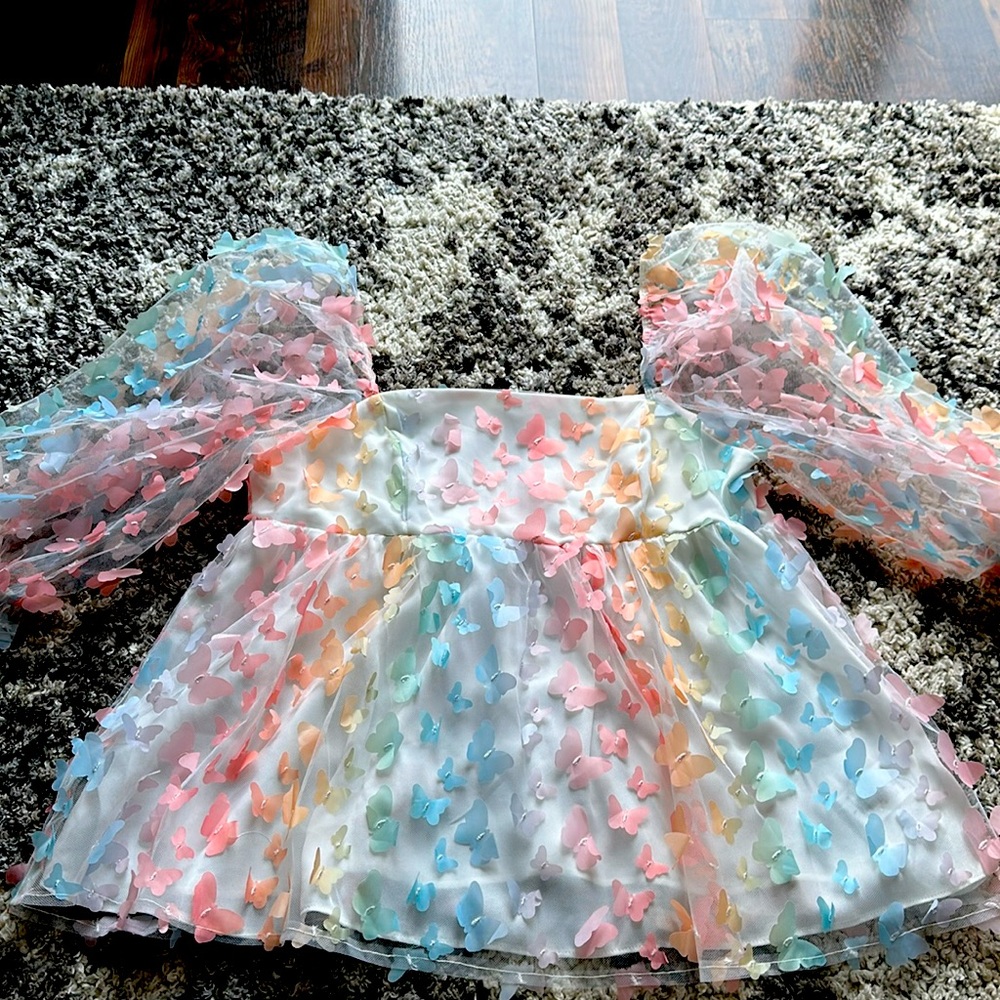 Butter fly poof arm shirt